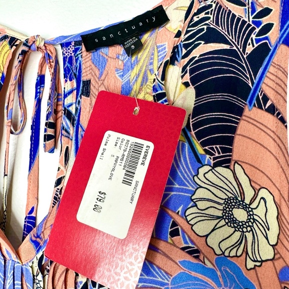 Sanctuary Tank Top, Palma Shell Evereve Floral Pintuck, Size: Small *LIKE NEW🩷* - Picture 2 of 11